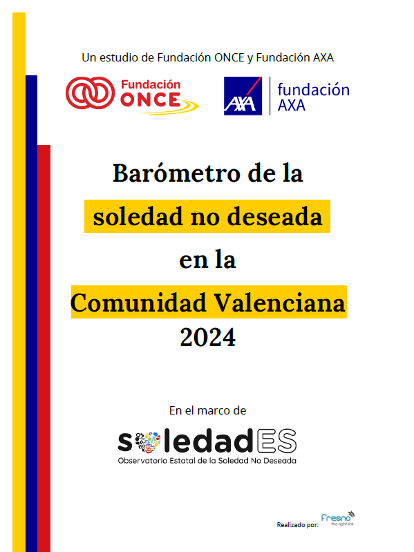 Barómetro de soledad no deseada en la Comunidad Valenciana 2024