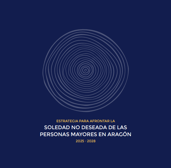 Portada de la estrategia para afrontar la soledad no deseada de las personas mayores en Aragón