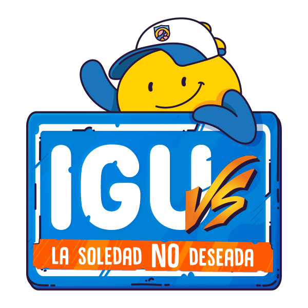 Logo del videojuego 'IGU vs. la soledad no deseada'.