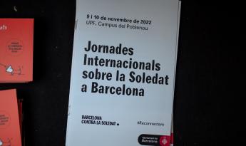 Folleto Jornadas Internacionales de Soledad en Barcelona